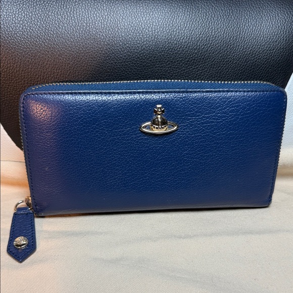 Vivienne Westwood Handbags - Vivienne Westwood Blue Leather Wallet